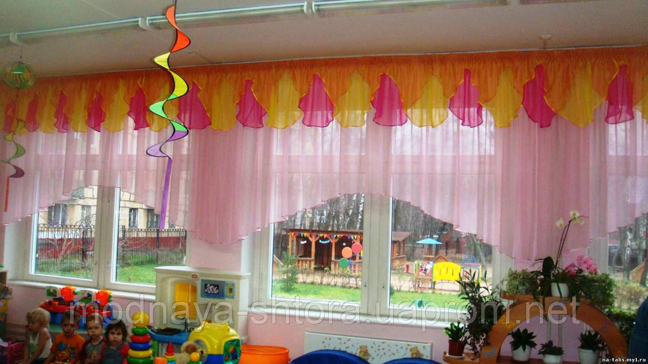Комплект штор "Апельсин" для дитячих садків, шкіл, дитячих таборів, санаторіїв