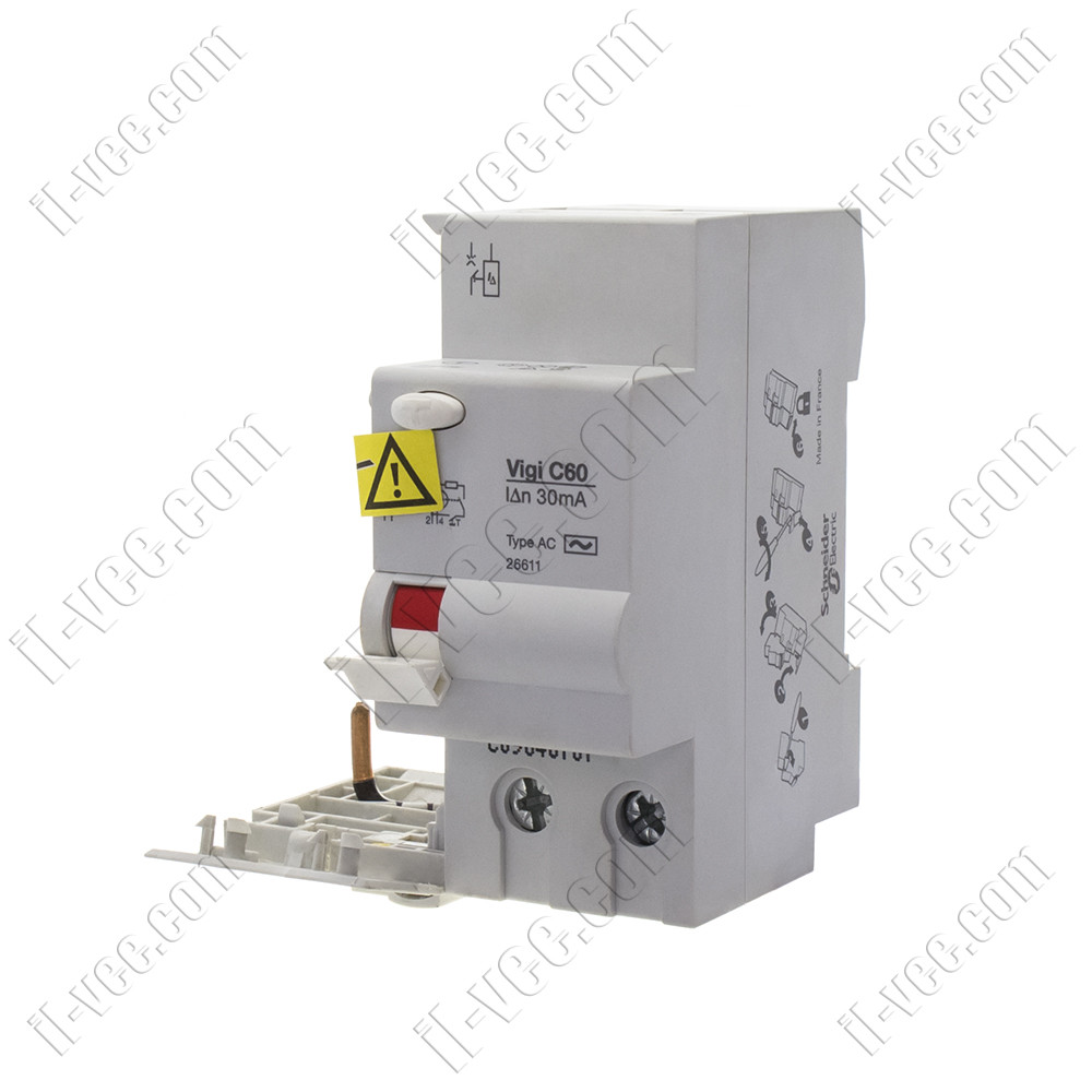 Блок диференціальний захисту 26611BA Multi9 Vigi C60 2P 63A 30 мА AC