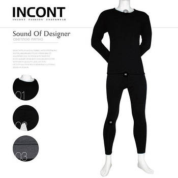 Термокомплект чоловічий х/б норма Incont, L-3XL, 3824