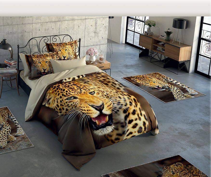 Постільна білизна Le Jardin 3D CHEETAH двоспальний євро