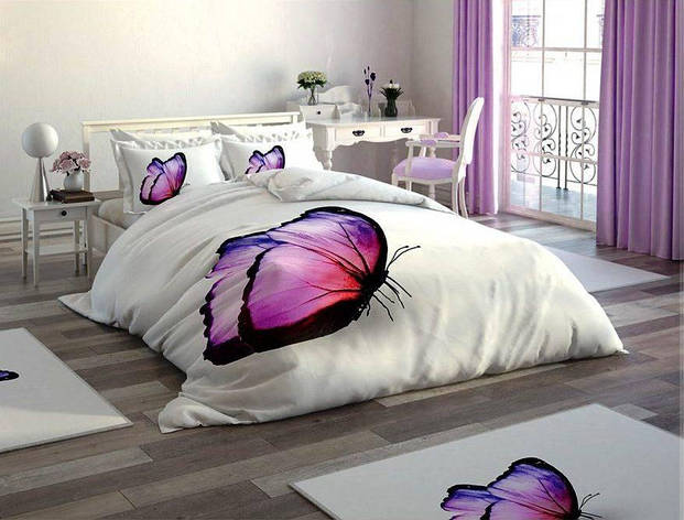 Постільна білизна Le Jardin 3D MARIPOSA євро, фото 1