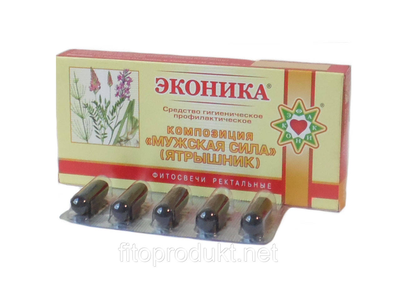Чоловіча сила / Ятришник фітосвічі з рослинних екстрактів No10 Еконіка