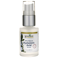 Гиалуроновая Кислота для кожи, 99% Natural Hyaluronic Acid Serum, Swanson, 1 fl oz (29.6 мл) Serum