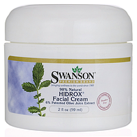 HIDROX Facial Cream, 98% Natural, Swanson, 2 fl oz (59 мл) Cream