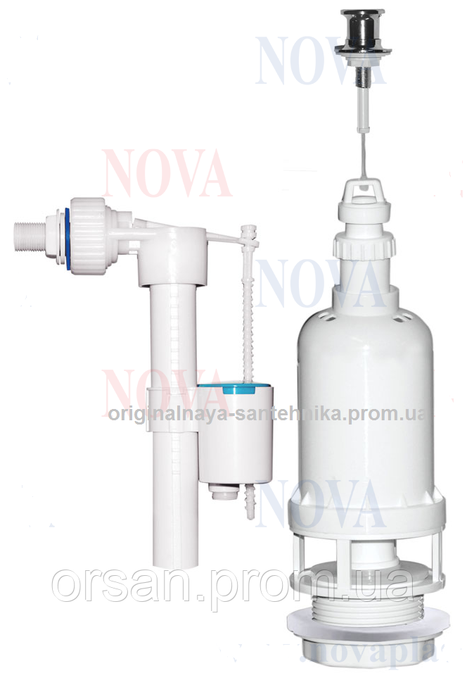 Арматура дригалка (тяга вгору) + поплавець 1/2 бік пластик 4263 Nova