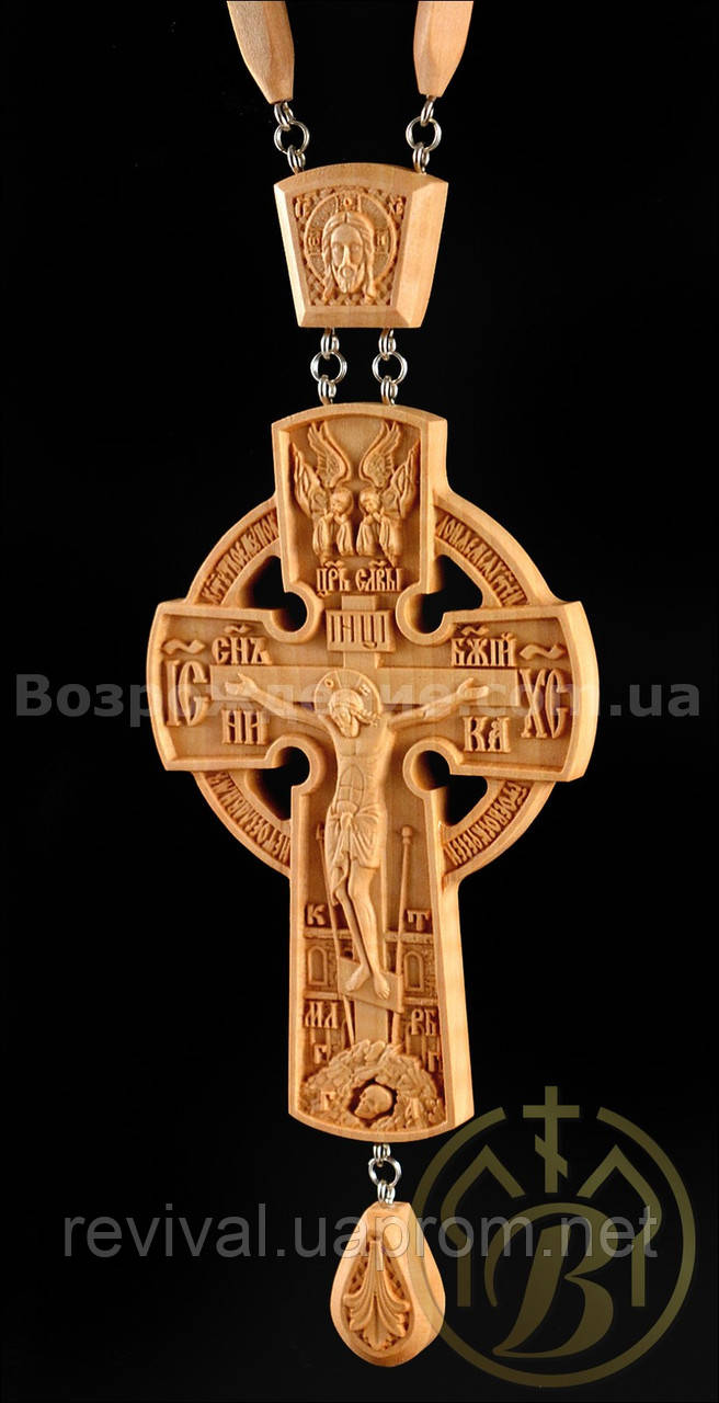 Крест наперсный наградной №11 (деревянный) - фото 3 - id-p592715149