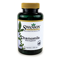 Ромашка, Chamomile, Swanson, 350 мг, 120 капсул