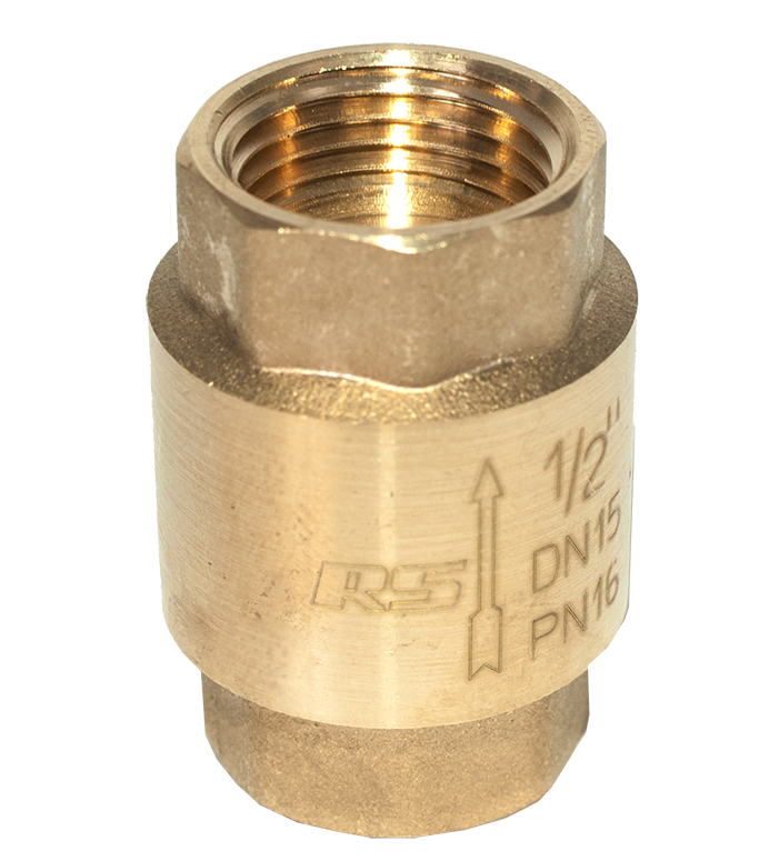 Клапан зворотний кульовий 1/2" з латунним штоком Europa STA, фото 1