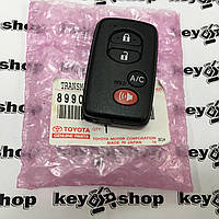 Оригинальный смарт ключ для Toyota Prius (Тойота Приус) 3+1 кнопка, chip 6B, P1:98, 315MHz