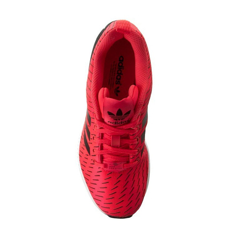 Кроссовки мужские adidas ZX Flux S75528 (красные с черным, повседневные, текстильный верх, бренд адидас) - фото 3 - id-p505537542