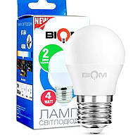 Светодиодная лампа Biom G45 4w E27 4500K
