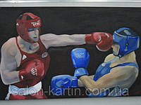 Картина "Боксеры на ринге"