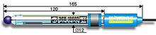 Комбінований pH-електрод ЕСК-10605 з вбудованим термодатчиком