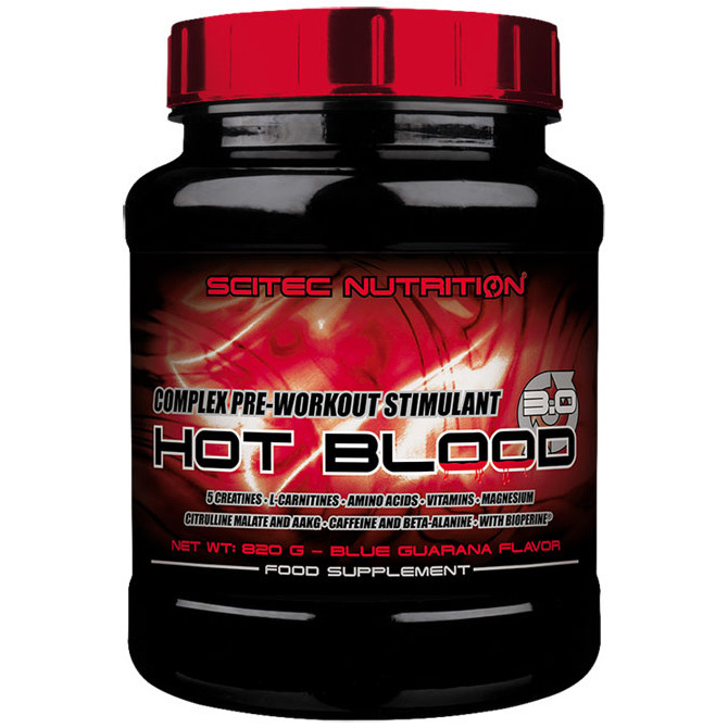 Предтренувальний комплекс Scitec Nutrition Hot Blood 3.0 (820 грам.), фото 1