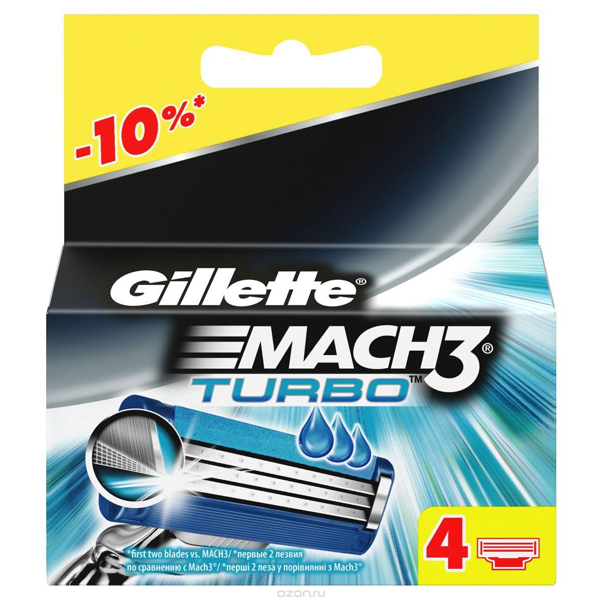 Картридж Gillette "Mach3 Turbo" (4)