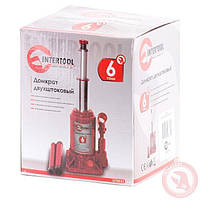 Домкрат двухштоковый 6 т INTERTOOL GT0033