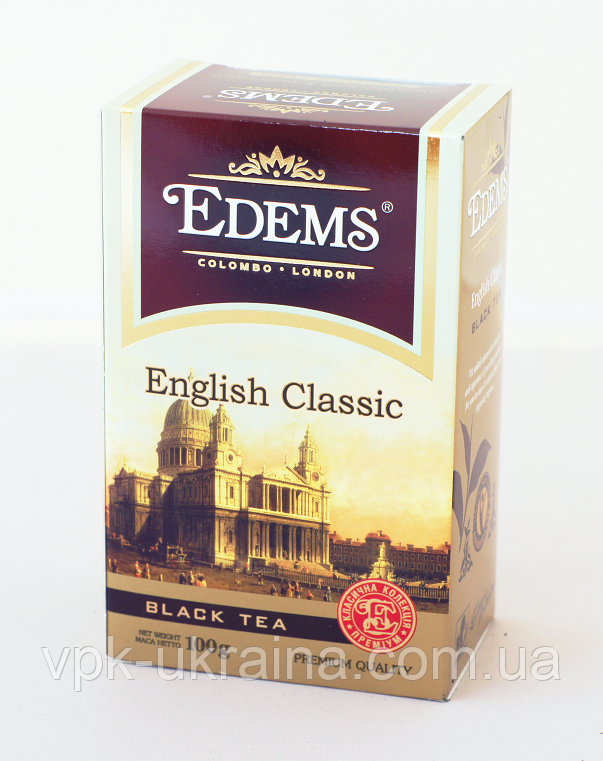 Чорний листовий чай «Edems English Classic» (100г)