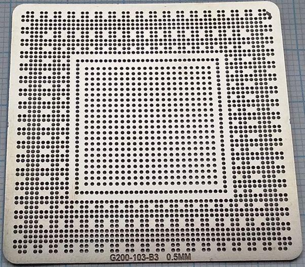 BGA трафарет G200-103-B3 0,5 mm