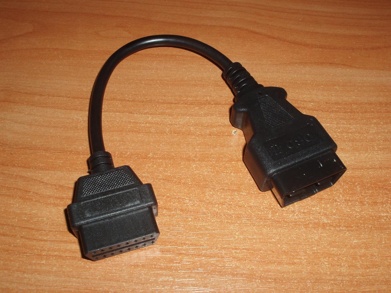OBD2 перехідник 16 pin (тато) — 16 pin обд2 (мама) Launch Autocom TCS CDP Delphy подовжувач 