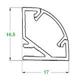 Профіль світлодіодний кутовий №6 + розсіювач, фото 2