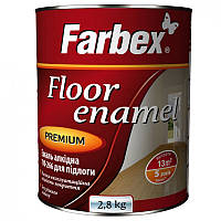 Емаль алкідна "Farbex" ПФ-266 червоно-коричнева 2,8 кг