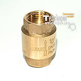 Клапан зворотний кульовий 1/2" з латунним штоком Europa STA, фото 6