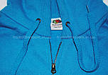 Толстовка чоловіча синя кофта з капюшоном на блискавці (ультрамарин) Cl. hooded sweat jacket Fruit of the Loom,2XL, фото 2