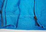 Толстовка чоловіча синя кофта з капюшоном на блискавці (ультрамарин) Cl. hooded sweat jacket Fruit of the Loom,2XL, фото 3