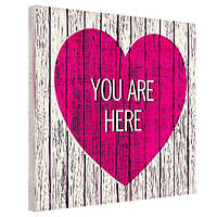 Картина на полотні You are here 50x50 см (H5050_LV011)