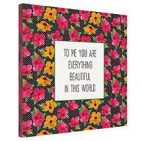 Картина на полотні To me everything you are beautiful in this wold 50х50 см (H5050_LV015)