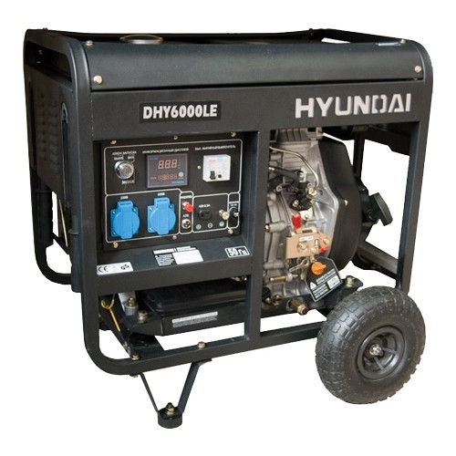 Дизельний електрогенератор Hyundai DHY 6000LE