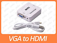 Переходник VGA to HDMI с 3.5mm Audio