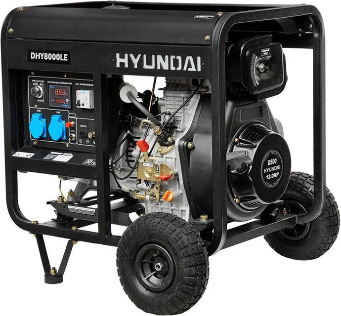 Дизельний електрогенератор Hyundai DHY 8000LE