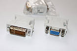Переходник DVI-I (24+5pin) на VGA(F) Black, фото 6