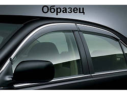 Дефлектори вікон (вітровики) HIC для Volvo S80 '2006- з хром молдингом