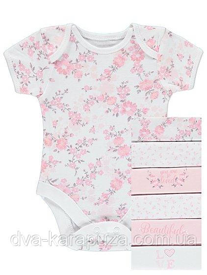 Гарні боді з коротким рукавом George 18-24 міс, поштучно!, фото 1