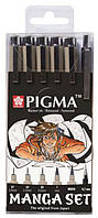 Набор лайнер для манга Sakura Manga Pigma Tool Set 6 шт