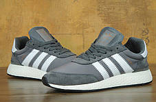 Чоловічі кросівки AD Iniki Runner Boost Grey . ТОП Репліка ААА класу., фото 3