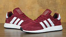 Мужские кроссовки AD Iniki Runner Boost Mystery Burgundy. ТОП Реплика ААА класса., фото 3