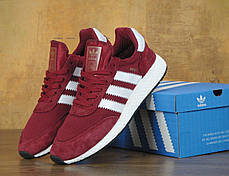 Мужские кроссовки AD Iniki Runner Boost Mystery Burgundy. ТОП Реплика ААА класса., фото 2