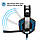 Навушники ігрові Gaming Beexcellent Headset GM-2 з мікрофоном та підсвіткою Blue, фото 6