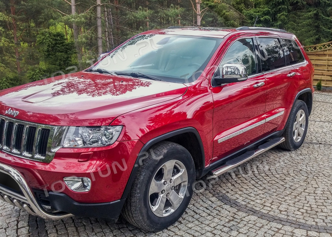 Пороги подножки боковые тюнинг Jeep Grand Cherokee WK2