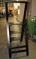 Сходи великі, дерев'яні драбини для будинку колір темний венге, фото 5