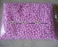 Намистини перлини 8 мм, 10 шт, світло-рожевий №04