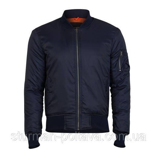 Чоловіча куртка демисизоная МА-1 Basic Bomber Jacket SURPLUS колір синій Німеччина розмS(46-48)