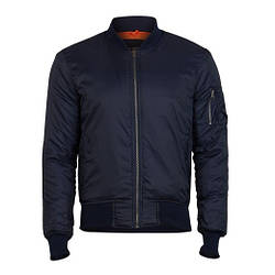 Чоловіча куртка демисизоная МА-1 Basic Bomber Jacket SURPLUS колір синій Німеччина розмS(46-48)