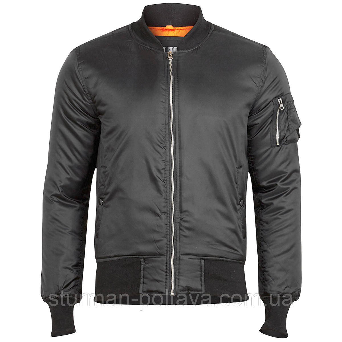 Куртка лётная бомбер - Basic Bomber - Black (Surplus) Германия