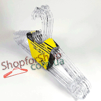 Вешалка (плечики ) пластиковые прозрачные с оригинальным крючком и дизайном, в упаковке 5 шт.