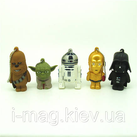 USB ФЛЕШКА С3РО ЗОРЯНІ ВІЙНИ 32 ГБ НОВИЙ ДИЗАЙН, фото 2