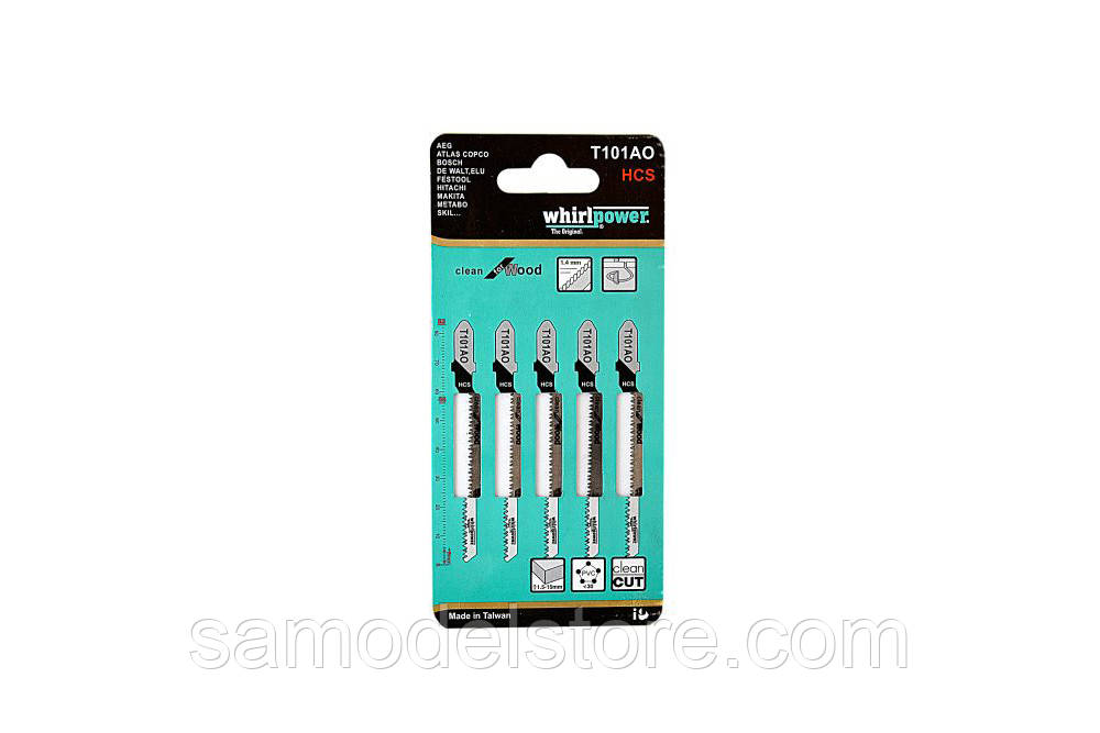 Пилочки для лобзика Т101 AO 83 мм./1,4мм. 5 шт., фото 1